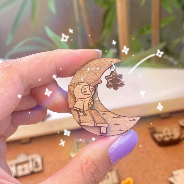 Estela - Pin / Imán madera