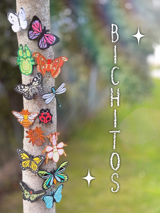 PRE-ORDER PINES DE BICHITOS BORDADOS