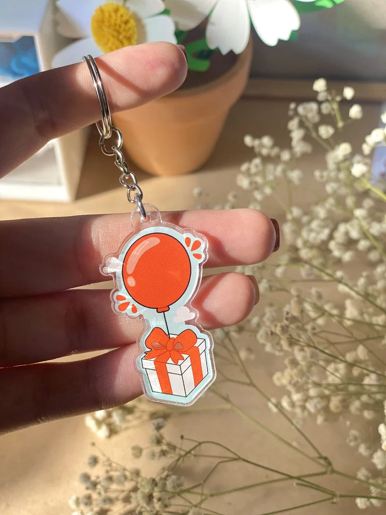 Llavero regalo globo ACNH metacrilato