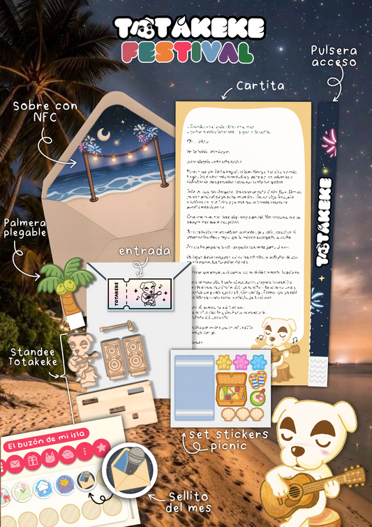 💌[Mail Club] El buzón de mi Isla - Junio 🏝🎤 Totakeke Festival (Suscripción mensual)