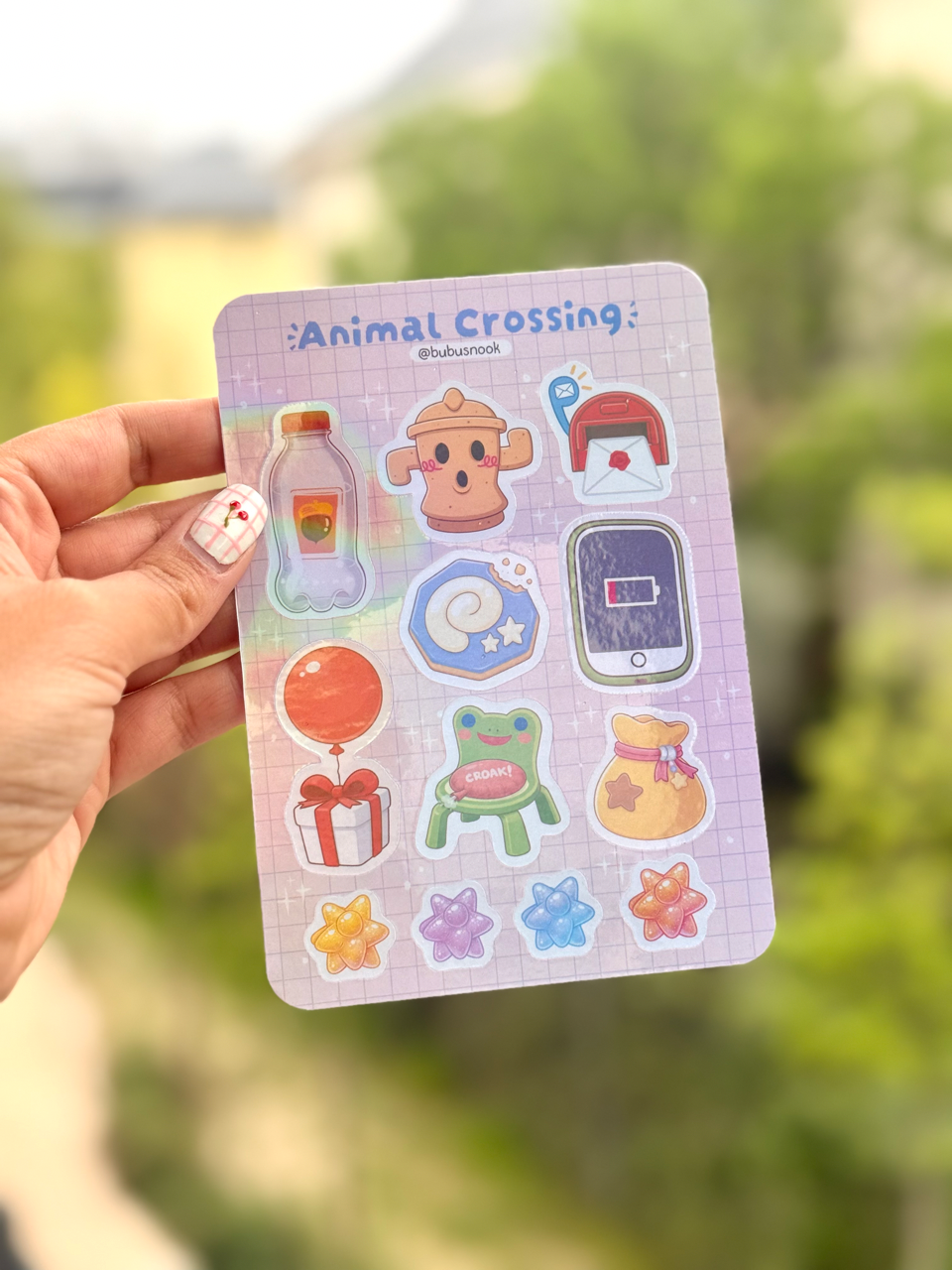 Sticker sheet animal crossing