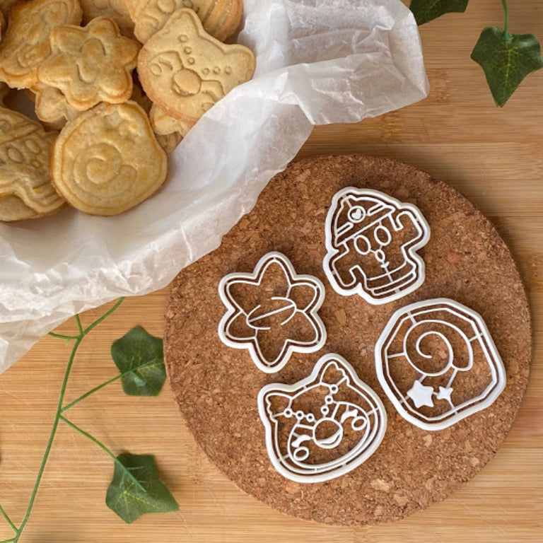 Estrella Giroide Fósil Estela ACNH molde galletas 